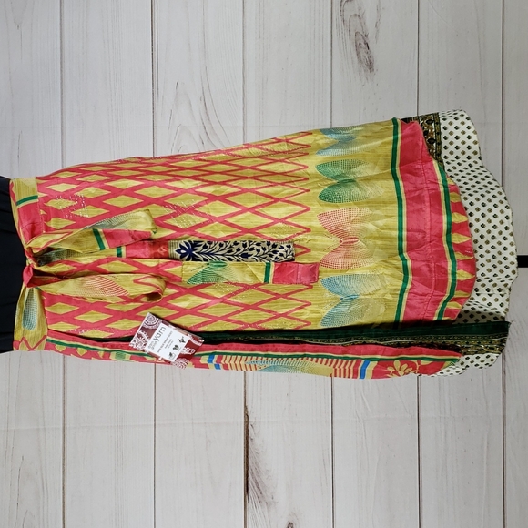 Darn Good Yarn Dresses & Skirts - Darn Good Yarn Sari Silk Wrap Skirt Ankle XL/Plus